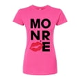 thumbnail image 1 of Marilyn Monroe - Pop Culture Icon - Kisses - Juniors Fitted Graphic T-Shirt, 1 of 5