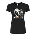 thumbnail image 1 of Marilyn Monroe - Pop Culture Icon - Monarch Butterfly - Juniors Fitted Graphic T-Shirt, 1 of 5