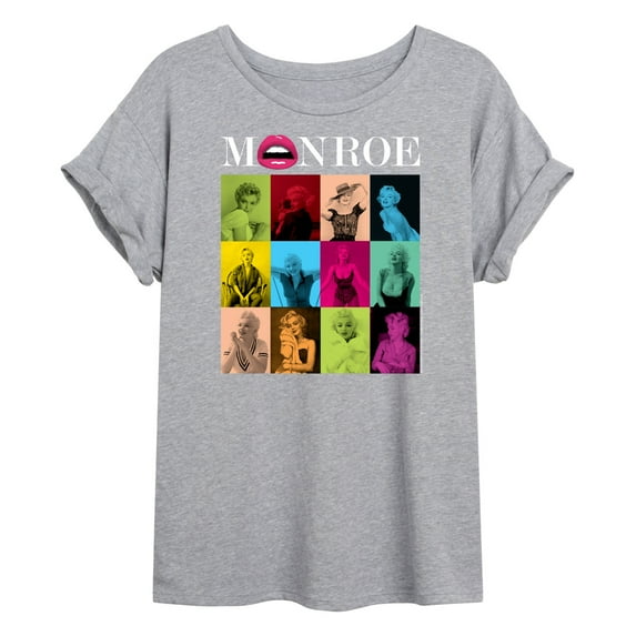 Marilyn Monroe - Pop Culture Icon - Photo Color Squares - Juniors Ideal Flowy Muscle T-Shirt