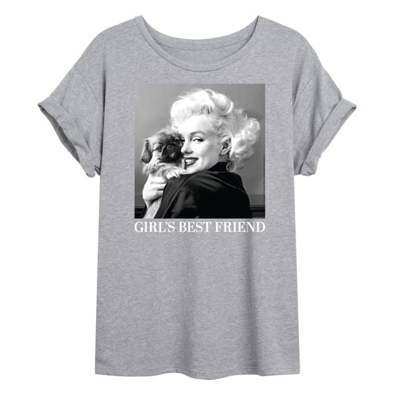 Marilyn Monroe - Pop Culture Icon - Pugs Are A Girl's Best Friend - Juniors Ideal Flowy Muscle T-Shirt