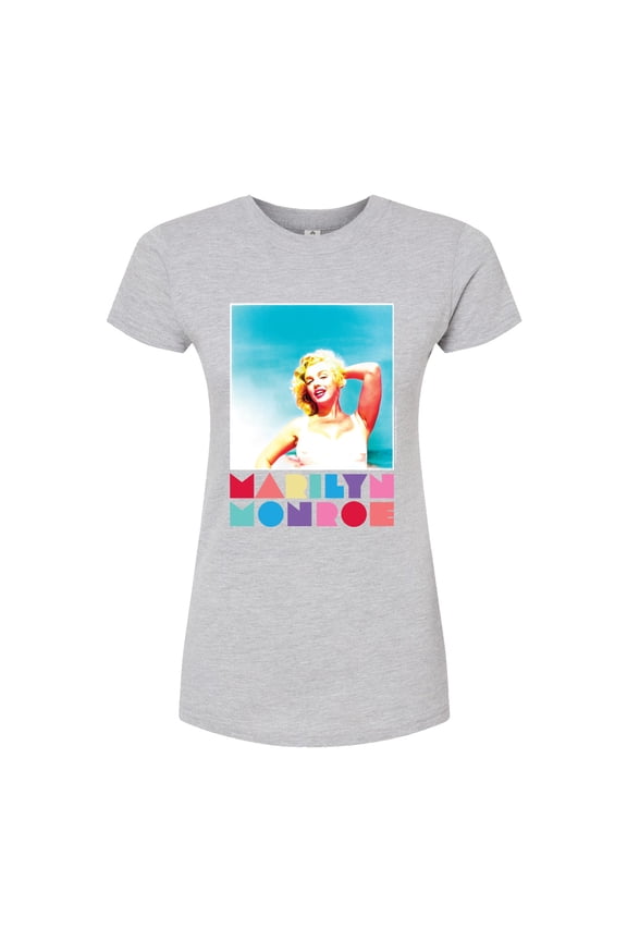 - Pop Culture Icon - Retro Color Letters - Juniors Fitted Graphic T-Shirt