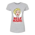thumbnail image 1 of Marilyn Monroe - Pop Culture Icon - Self Made - Juniors Fitted Graphic T-Shirt, 1 of 5