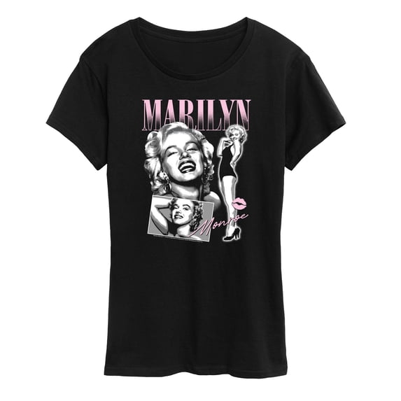 Marilyn Monroe - Portrait Collage - Women's Short Sleeve Graphic T-Shirt