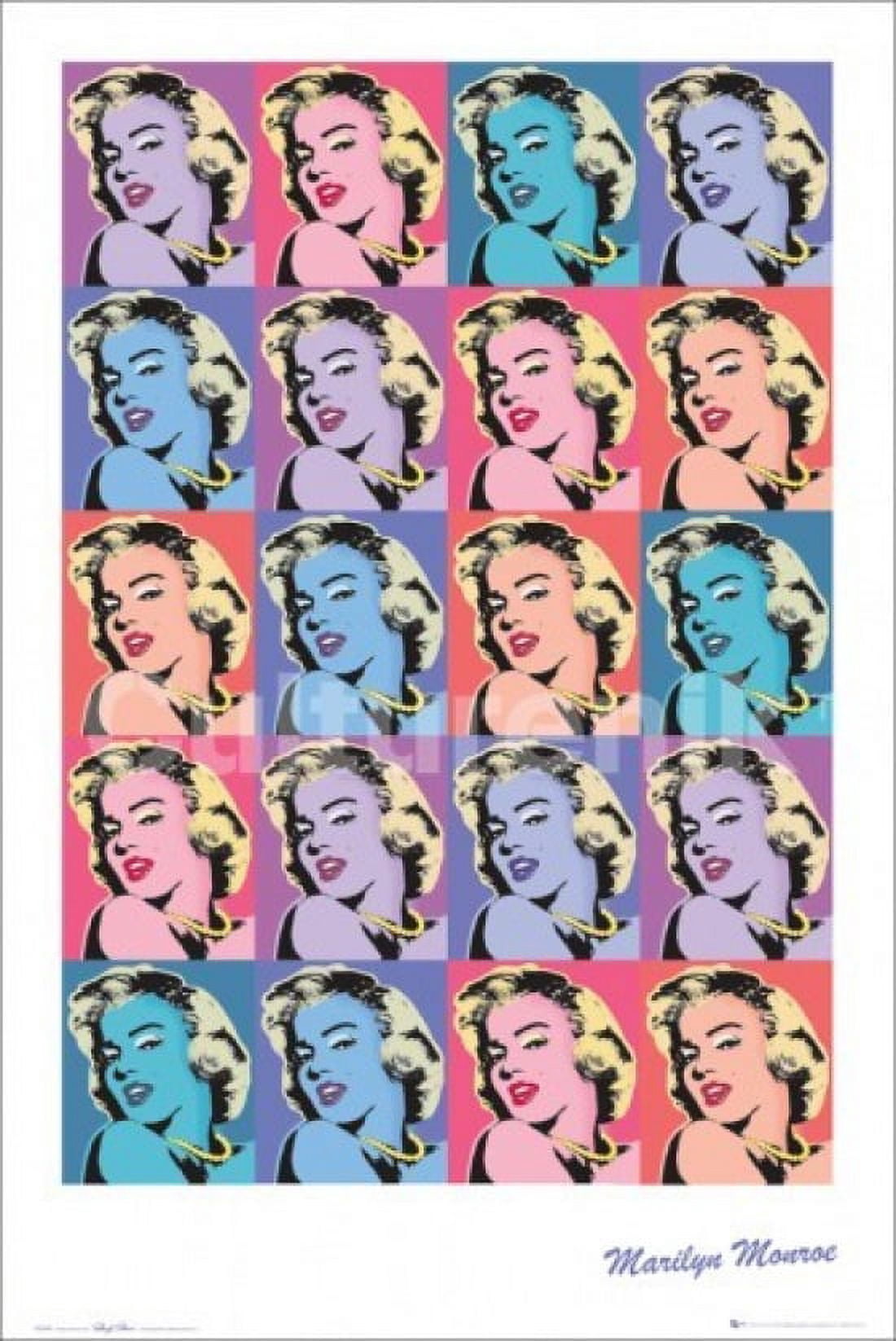 Marilyn Monroe Repeat Laminated Poster (36 X 24) - Walmart.com