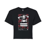 Marilyn Monroe - Rose Portrait - Juniors Cropped Graphic T-Shirt
