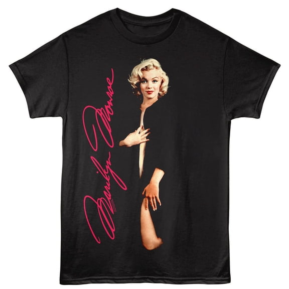 Marilyn Monroe Sensual Black Adult T-Shirt 4Xl