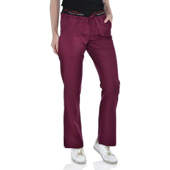 Marilyn Monroe Signature Drawstring Waist Stretch Scrub Pants, Available in 13 Colors from XS-2X
