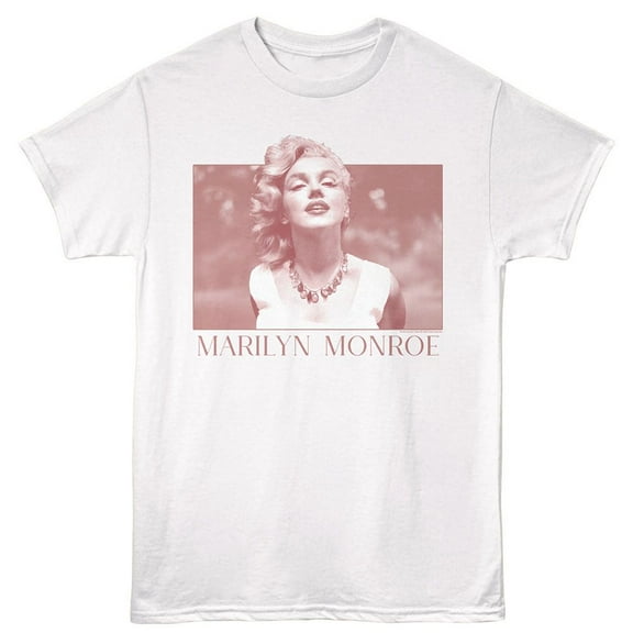 Marilyn Monroe Simple Box White Adult T-Shirt M