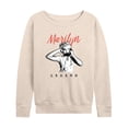 thumbnail image 1 of Marilyn Monroe - Simple Marilyn - Women's Lightweight French Terry Long Sleeve Shirt, 1 of 5