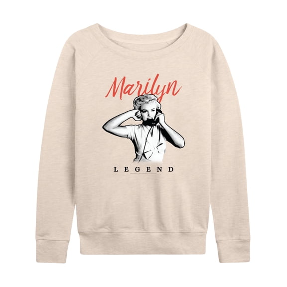 Marilyn Monroe - Simple Marilyn - Women's Lightweight French Terry Long Sleeve Shirt