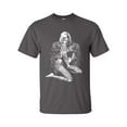 thumbnail image 1 of Marilyn Monroe Skull Pose Unisex Short Sleeve T-shirt-Charcoal-5XL, 1 of 4