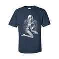 thumbnail image 1 of Marilyn Monroe Skull Pose Unisex Short Sleeve T-shirt-Navy-3XL, 1 of 4