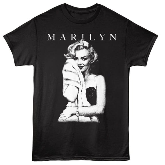 Marilyn Monroe Soft Hug Black Adult T-Shirt 3Xl