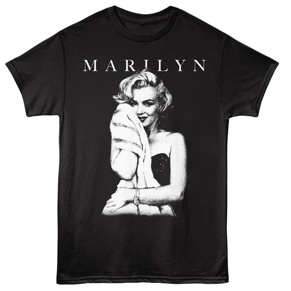 Marilyn Monroe Soft Hug Black Adult T-Shirt