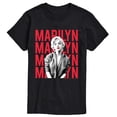 thumbnail image 1 of Marilyn Monroe - Stacked Name Short Sleeve Graphic T-Shirt, 1 of 5