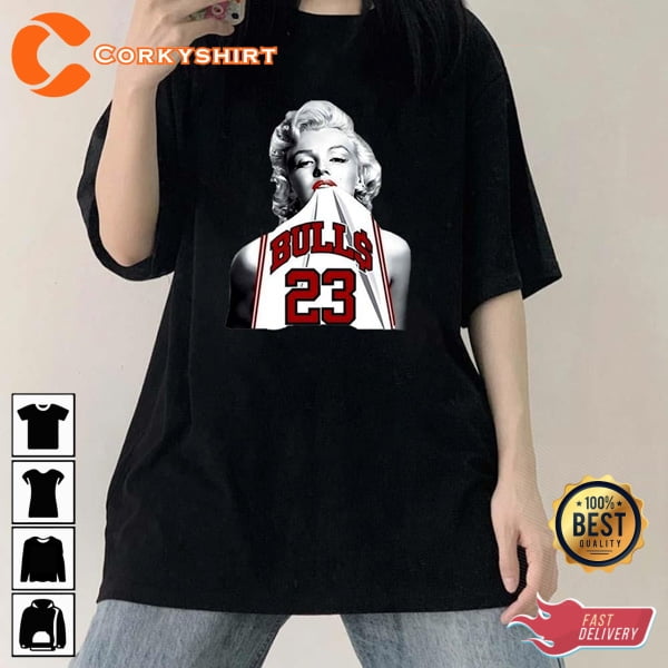 Marilyn Monroe Wearing Michael Jordan Vintage 90s T shirt Walmart