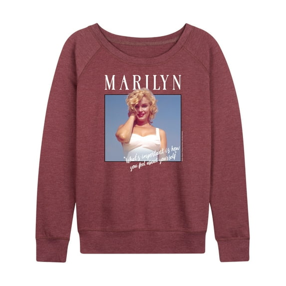 Marilyn Monroe - What's Important - Women's Lightweight French Terry Long Sleeve Shirt