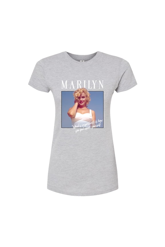 - What's Important is How You Feel About Yourself - Juniors Fitted Graphic T-Shirt