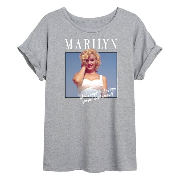 Marilyn Monroe - What's Important is How You Feel About Yourself - Women's Oversized T-Shirt