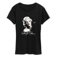 thumbnail image 1 of Marilyn Monroe - Black and White Portrait Short Sleeve Graphic T-Shirt, 1 of 5