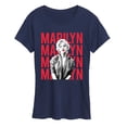 thumbnail image 1 of Marilyn Monroe - Stacked Name Short Sleeve Graphic T-Shirt, 1 of 5