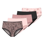 Marilyn Monroe Women's Stretch Brushed Microfiber Brief Panties - Set of 5 - Size 8