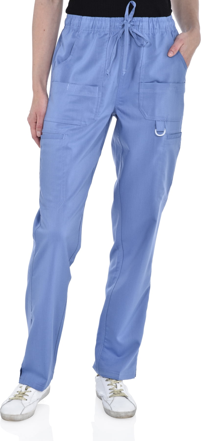 送料無料Marilyn Monroe Womens Stretch 8-Pocket Mid Rise Scrub Joggers, Navy, XL並行輸入 Marilyn Monroe Womens Stretch Eight-Pocket Straight Leg Scrub