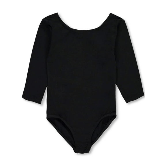Marilyn Taylor Girls’ 3/4 Sleeve Dancewear Leotard Color: black Size: 6 - 7