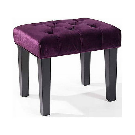ARMEN LIVING Marilyn Bench 24" in Purple Velvet
