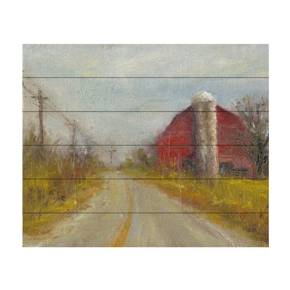 Marilyn Wendling 'Country Silo' Wood Slat Art 18x22