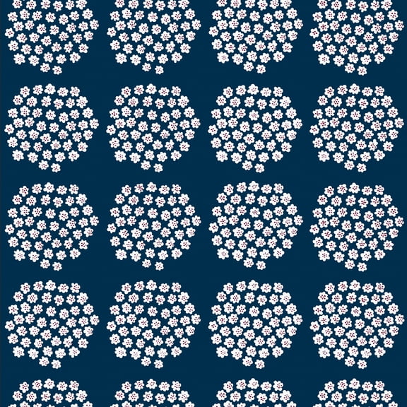 Marimekko Navy Puketti Peel & Stick Wallpaper