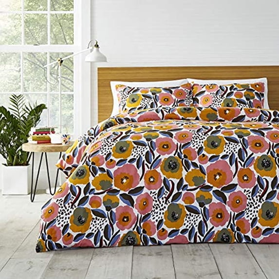 Marimekko Rosarium Comforter Set, Queen, Pink Queen Comforter