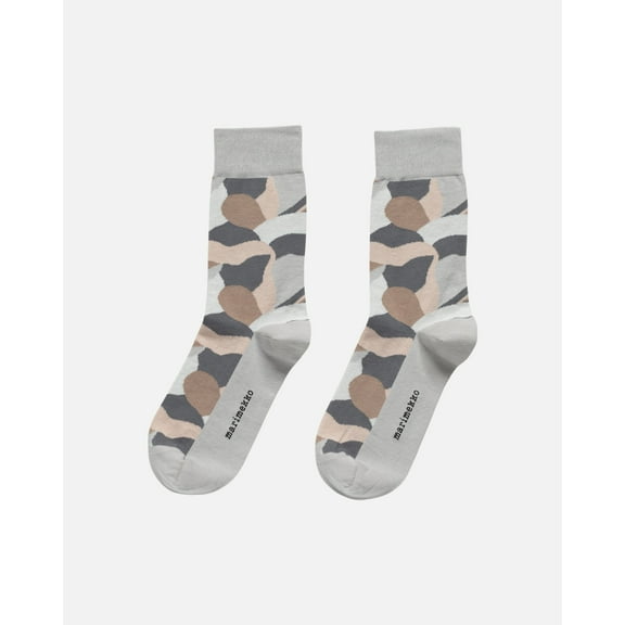 Marimekko Socks, Kasvaa Kamelia Organic Socks Cotton Grey Multi-color Small UK 34-36