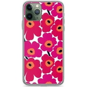 Marimekko Unikko Floral Print Phone Case Transparent Compatible with iPhone 11 6.1 Inch
