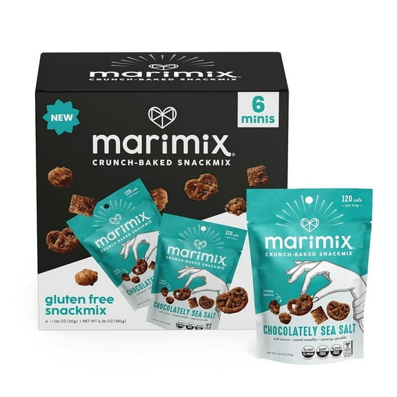 Marimix Mini Snack Mix - Mini Chocolatey Sea Salt, 6 Pack