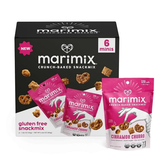Marimix Mini Snack Mix - Mini Cinnamon Churro, 6 Pack