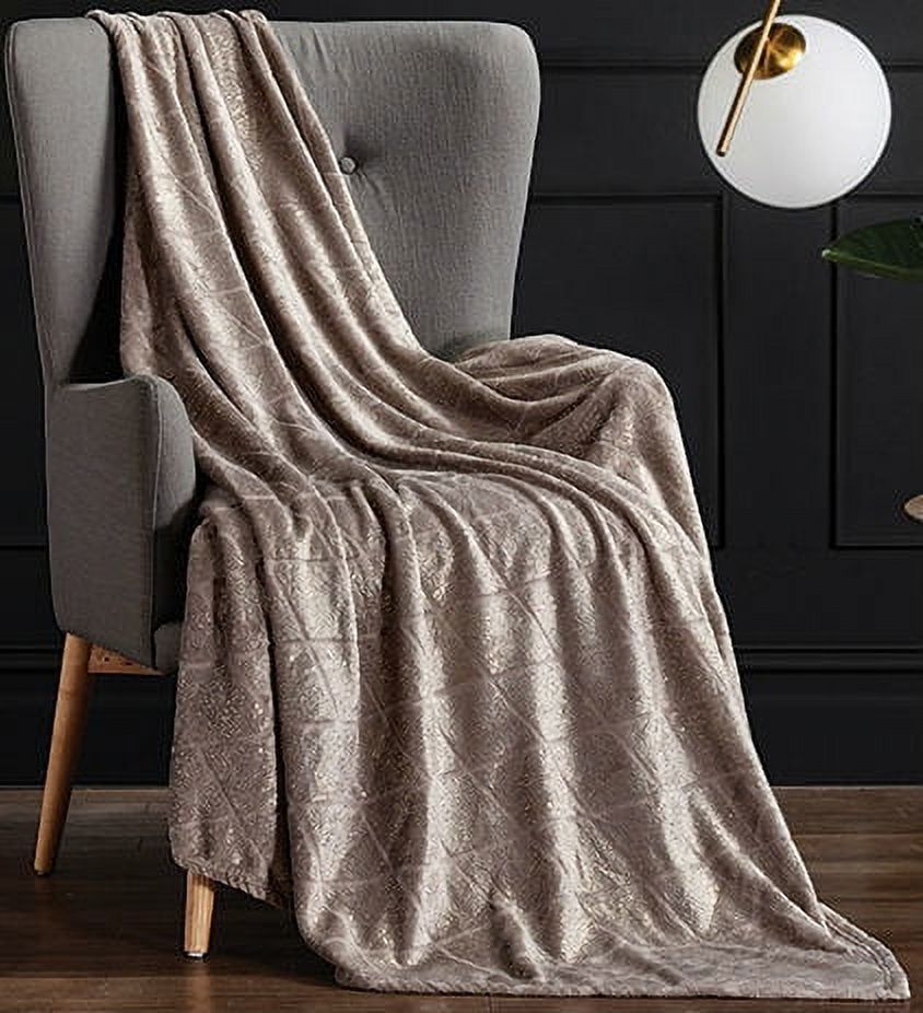 Marin Silver Soft Plush Heavy Throw Blanket 50 x 60 Walmart