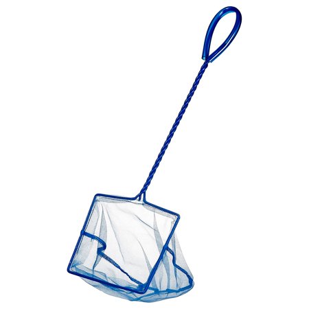 Marina 5-Inch Blue Fine Nylon Fish Net with 10-Inch Handle