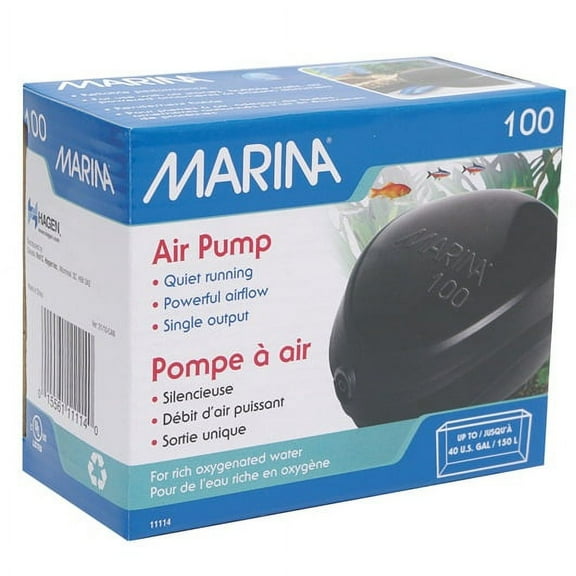 Marina Air Pump - Model 100 Air Pump - (Aquariums up to 40 Gallons)