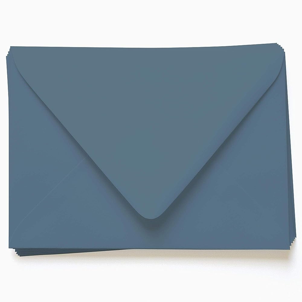 Marina Blue Envelopes A7.5 Gmund Colors Matt 5 1/2 x 7 1/2 Euro Flap