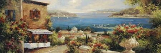 Marina Di Leuca I Panel Canvas Art - Peter Bell (8 x 24)
