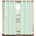 thumbnail image 1 of Marina Faux Linen Room Darkening 76" x 84" Grommet Curtain Panel Pair, 1 of 3