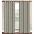 thumbnail image 1 of Marina Faux Linen Room Darkening 76" x 84" Grommet Curtain Panel Pair, 1 of 3