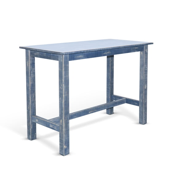 Marina Ocean Blue Counter Wood Table