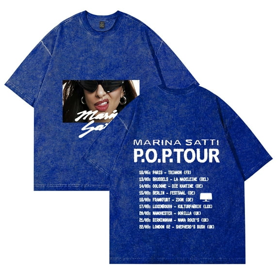Marina Satti POP 2025 Tour Tee Merch Men Women Tshirt Trendy Streetwear