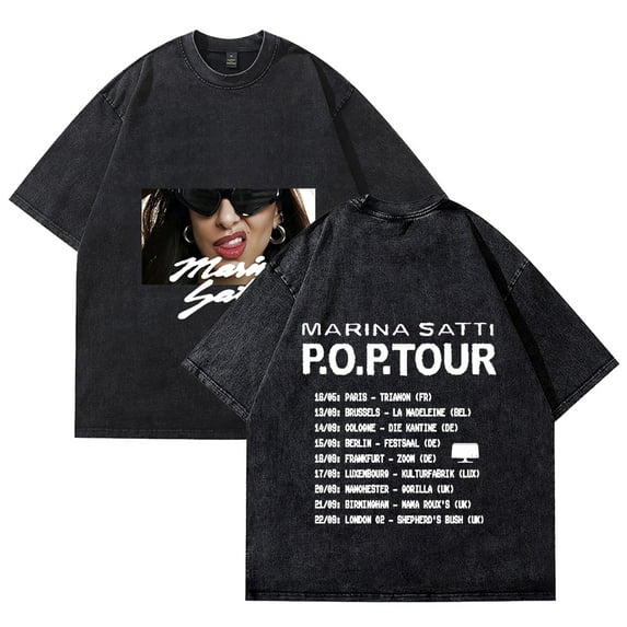 Marina Satti POP 2025 Tour Tee Merch Men Women Tshirt Trendy Streetwear