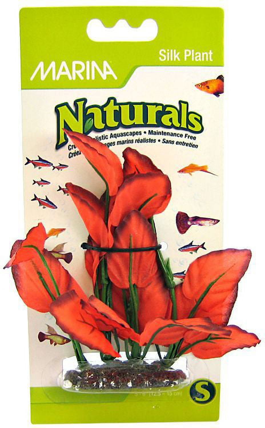 Marina Silk Foreground Aquarium Plant - Red [Aquarium, Plants Marine]  Medium (6" Tall) - Walmart.com