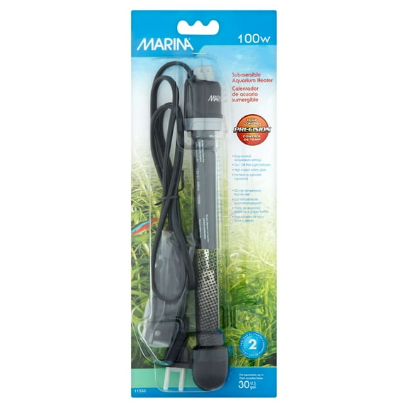 Marina Submersible Aquarium Heater, 8.5-Inch, 100-Watt