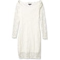 thumbnail image 1 of Marina Women's Off Shoulder Lace Dress, Ivory, 10, 1 of 1
