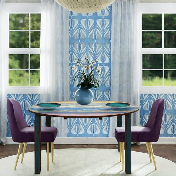 Marina del Rey Round Dining Table made from Recycled Teak Wood Boats, 63 inch